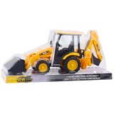  Mobilno građevinsko vozilo za bager s dvije žlice, žuto | shoptok.hr