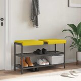 Jastučić za klupu 2 kom. Tkanina Svijetlo žuta Dubina 35 cm | shoptok.hr