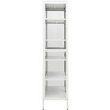 vidaXL Ormarić za izlaganje bijeli 90x40x180 cm čelik i kaljeno staklo | shoptok.hr