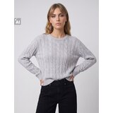 Sinsay Džemper s visokim udjelom viskoze i ukrasnim pletivom | shoptok.hr