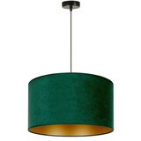  Duolla - Luster na sajli ROLLER 1xE27/15W/230V tamnozelena/zlatna, prečnik 40 cm | Eponuda.com