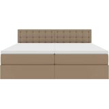  Krevet s od storage s madracem Kapućino 180 x 200 cm Lažna koža | shoptok.hr
