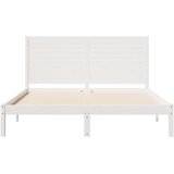  Dugi okvir kreveta bez madraca bijeli 160 x 210 cm masivno drvo | shoptok.hr