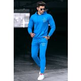 Madmext Sports Sweatsuit Set - Blue - Relaxed fit Cene