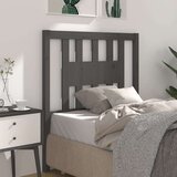 vidaXL vzglavna sivo 106x4x100 cm trdna borovina | Shoptok.si