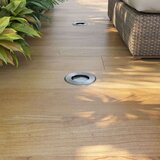 vidaXL Zunanje LED talne svetilke 3 kosi okrogle | Shoptok.si