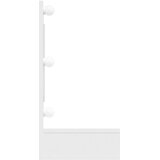 Ormarić s ogledalom LED svjetlima sjajni bijeli 90x31,5x62 cm | Eponuda.ba