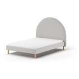 Vipack Sivi tapecirani krevet s podnicom 140x200 cm MOON – Cijene