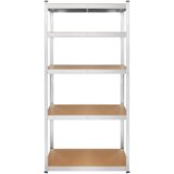  Metalni stalak za odlaganje 180x90x40 srebrni Rebel | shoptok.hr