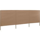 vidaXL vjetrobran s 3 panela od tkanine 400 x 120 cm bež Cijene