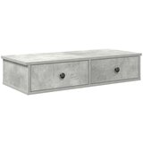 vidaXL Zidna polica s ladicama beton siva 80x34x17cm konstruirano drvo | shoptok.hr