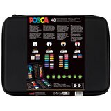 Marker Uni gift set Posca Art case u gumiranoj pernici (mix pc-1m/ pc-3m/pc-5m/pc-8k) 40/1 302422303 | shoptok.hr