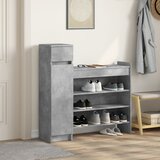 Ormarić za cipele boja betona 100,5x28x100 cm konstruirano drvo | shoptok.hr