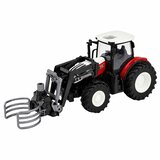 Rc Red Remote Controlled Agricultural Tractor with Bale Gripper 1:24 | Shoptok.si
