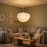 Brilagi Luster na sajli FEATHER 3xE27/40W/230V Ø 40 cm bela | Eponuda.com