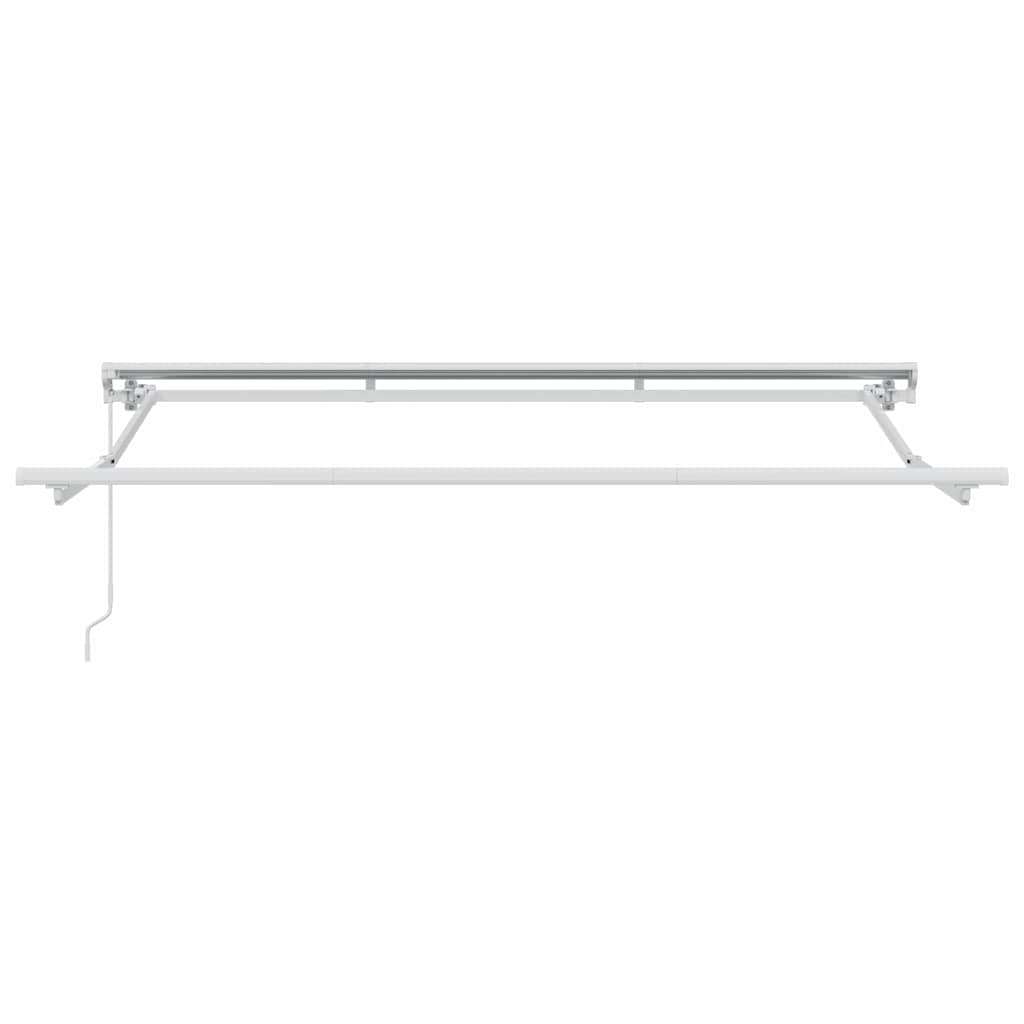  Skrovita tenda Plava i bijela 250 x 200 cm Poliester i metal - Plava i bijela (bijeli okvir) 2 5 x 2 m Ručna | shoptok.hr