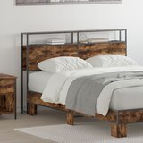 vidaXL Skladišno uzglavlje s uzglavljem s pohranom 135 cm Konstruirano drvo | shoptok.hr