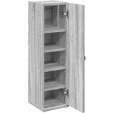 vidaXL Kopalniška omarica z držalom za zvitke siva 20,5x22x72 cm | Shoptok.si