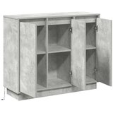  LED komoda Betonski sivi 90 x 32 x 75 cm Konstruirano drvo | shoptok.hr