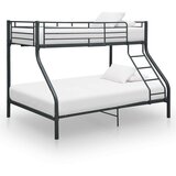 vidaXL Okvir za krevet na kat crni metalni 140 x 200 / 90 x 200 cm | shoptok.hr