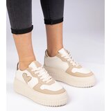 Gemre Brown women's sneakers with a glitter heart Laira | shoptok.hr