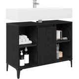 Ormarić za umivaonik s policom Crni hrast 80 x 33 x 60 cm | shoptok.hr