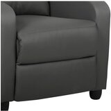 Lesnina-XXXL tv fotelj parka, siva, videz usnja, relax funkcija | Shoptok.si