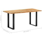  Blagovaonski stol od masivnog obnovljenog drva 160 x 80 x 75 cm | shoptok.hr