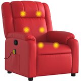 Maison Chic masažni naslanjač - Relax naslanjač rdeče umetno usnje, (22134584) | Shoptok.si