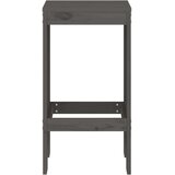 vidaXL barski stolci 2 kom sivi 40 x 36 x 75 cm od masivne borovine | shoptok.hr