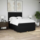  Krevet s oprugama i madracem crni 140x200 cm od tkanine | shoptok.hr