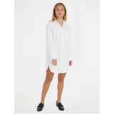 Tommy Hilfiger White Ladies Shirt Dress - Ladies