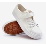 Kesi Children's Velcro leather sneakers white Delmara cene