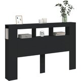  LED uzglavlje crno 160x18,5x103,5 cm konstruirano drvo | shoptok.hr