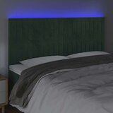  Uzglavlje tamnozeleno 180x5x118/128 cm baršunasto | shoptok.hr