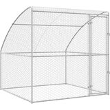  Pasja lopa s shranjevanjem srebrna 2 x 2 x 2 m Jeklo, (5000136021) | Shoptok.si