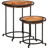 vidaXL 2 kosa stranske mize Set masivni les Acacia | Shoptok.si