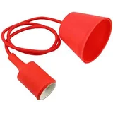 s grlom E27, plastika,crvena boja,1,5m, Green Tech MT-003RD