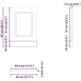  Ploča za perilicu posuđa Kalmar 45x1 5x67 cm konstruirano drvo | shoptok.hr