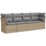  4-dijelni set vrtnih sofa s jastucima bež od poliratana | shoptok.hr
