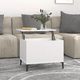 vidaXL Klubska mizica bela 60x44,5x45 cm inženirski les | Shoptok.si