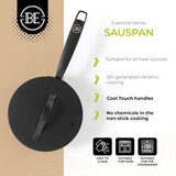 BE Living Lonec z ročajem in pokrovom Essential Black 18 cm, (5000561623) | Shoptok.si