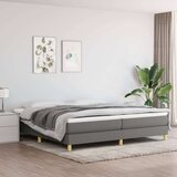 Box spring posteljni okvir temno siv 200x200 cm blago, (20684270) | Shoptok.si