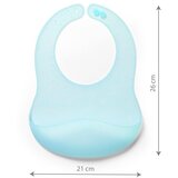 BabyOno Silikonski podbradak ultrathin 6 m+, plava | Eponuda.ba