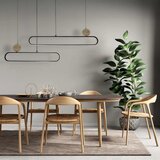  LED luster na sajli FLORENTYNA LED/48W/230V 4000K crna/bež | Eponuda.com