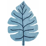 Lilipinso Modra otroška preproga 105x150 cm Monstera Leaf –