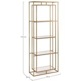 BIZZOTTO Željezna biblioteka u zlatnoj boji 68x172,5x28 cm Elenor – | shoptok.hr