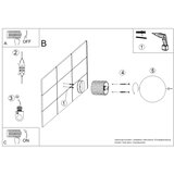Sollux Stenska svetilka HALO taupe IP44, (5000352058) | Shoptok.si