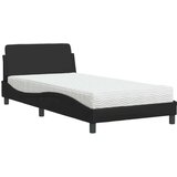  Krevet s madracem crni 100 x 200 cm od umjetne kože | shoptok.hr