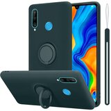  Ohišje, združljiv s Huawei v tekoči zeleni barvi - zaščitni pokrov iz fleksibilnega silikona TPU z obročem, (20589589) | Shoptok.si